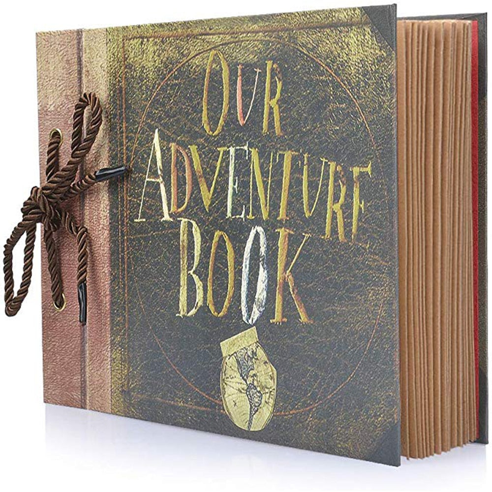 Photo Album Our Adventure Book Handmade Family Scrapbook for Anniversary Wedding Birthday Special Event