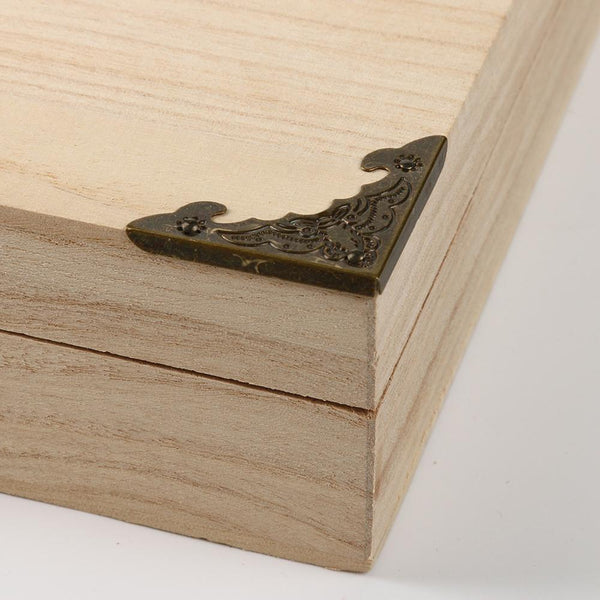 Plain Wooden Keepsake Box Storage Case Memory Keeper of Letters Cards Jewellery Small Items Decorate Yourself