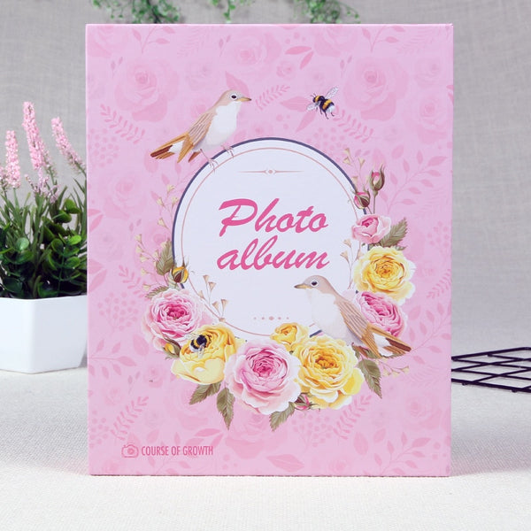 Flower Photo Album For Family Friends Wedding Anniversary Special Events Memory Book 6 Inch