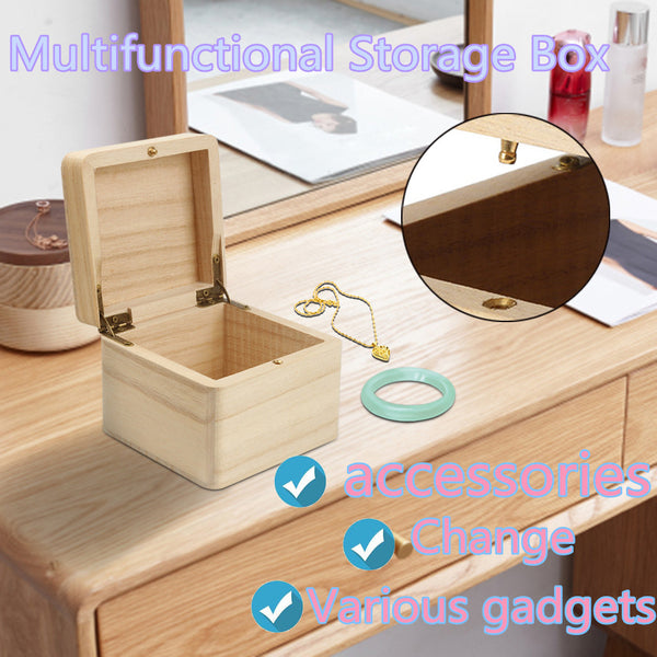 Storage Wood Box Case For Jewel Small Gadget Gift Memory Keepsake for necklace bracelet bangle earrings charms 5.8x9.5x9.5cm