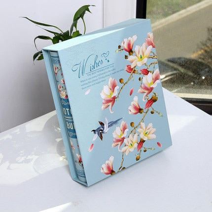 Flower Photo Album For Family Friends Wedding Anniversary Special Events Memory Book 6 Inch