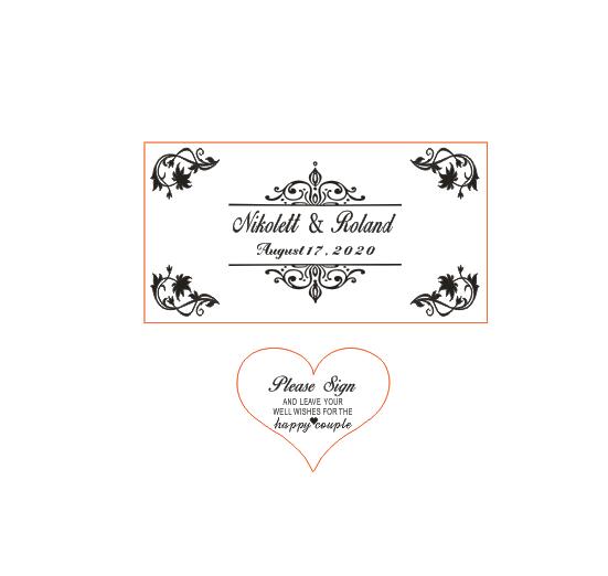 Personalised Wooden Wedding Box-Wedding Bridal Shower Birthday Anniversary with 50pcs Hearts