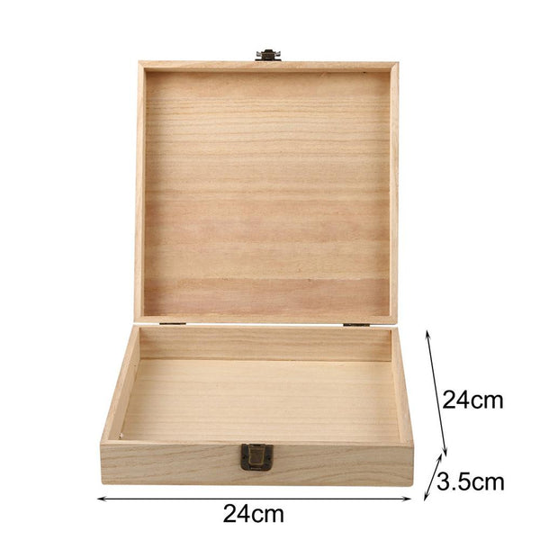 Plain Wooden Keepsake Box Storage Case Memory Keeper of Letters Cards Jewellery Small Items Decorate Yourself