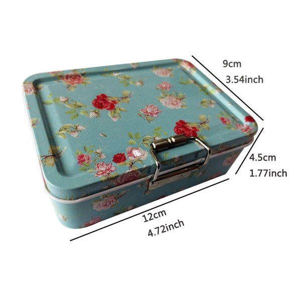 Metal Keepsake Box to Store Trinkets Treasures Cards Letters Photos Collections Family Memories