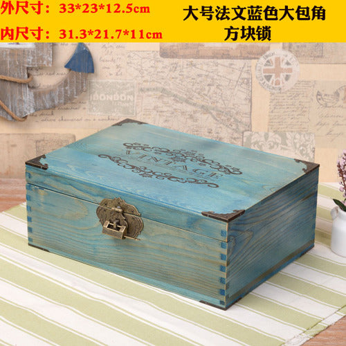 Wooden Keepsake Memory Box Retro-Photos Baby Wedding Special Occasion Birthday Trinkets Treasurers