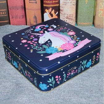 Metal Unicorn Keepsake Memory Box For Child,Teen and Adult Unicorn Lovers Store Treasures Collections Cards Jewellery