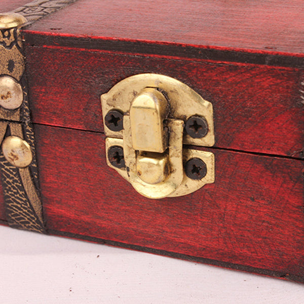 Wooden Keepsake Memory Vintage Handmade Box With Mini Metal Lock For Storing Memories Jewelry Treasures