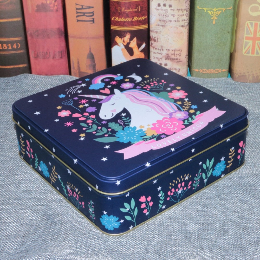 Metal Unicorn Keepsake Memory Box For Child,Teen and Adult Unicorn Lovers Store Treasures Collections Cards Jewellery