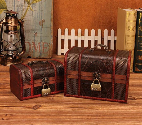 Treasure Chest Wooden Keepsake Memory Box Time Capsule Adventures Baby Birthday Bucket List Collections Gift
