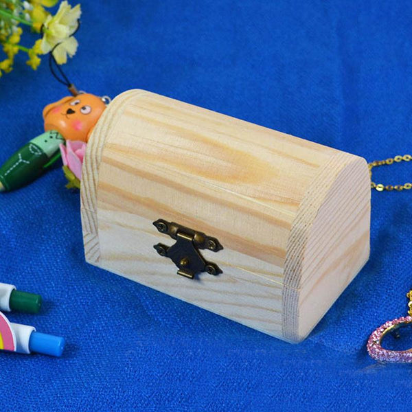 Wooden Box Container Jewellery Keepsake Chest Trinket Personalized Gift Home Ornaments Organizer Storage Arts Crafts Decorate Yourself