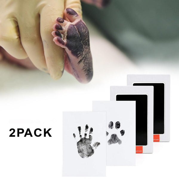 Baby Paw Print Pad Foot Print Photo Frame Pad Inkless Wipe Baby Kit-Hand Foot Print Keepsake Newborn Footprint Handprint Hot