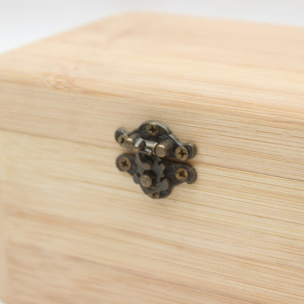 Wooden Keepsake Memory Box Hinged Lid Handmade Craft Jewellery Trinkets Treasures Storage Box Decorate Yourself