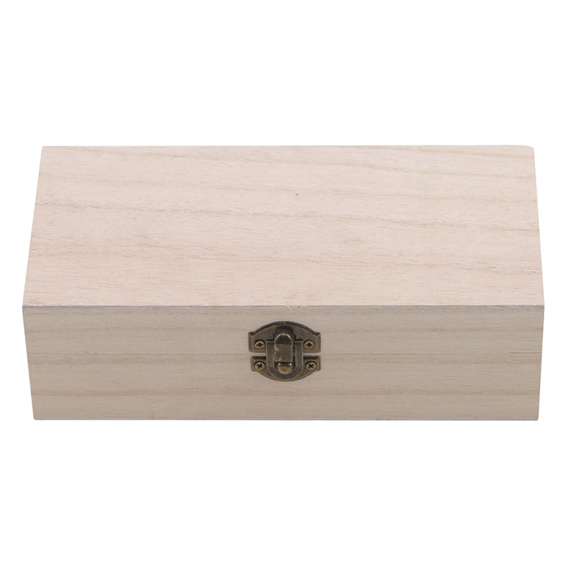 Wooden Keepsake Box Natural Wood Clamshell Storage Hand Decoration Wooden Box Postcard Storage Box