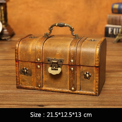 Wooden Keepsake Memory Box Treasure Chest-style Storage For Photos Treasures Trinkets Baby Memories Box 