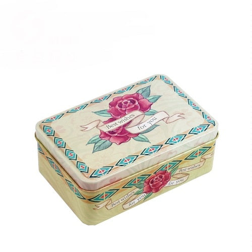 Exquisite Frosted Gift Box Cans/Tins to Store Keepsake Memories for Christmas Birthdays Special Events Anniversaries