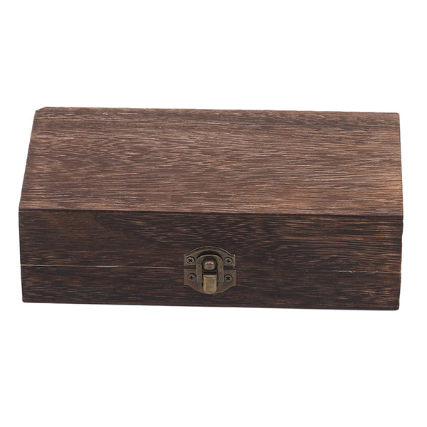 Wooden Keepsake Box Natural Wood Clamshell Storage Hand Decoration Wooden Box Postcard Storage Box